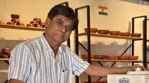 The start-ups working on cheap innovation Mansukh Prajapati Mansukh Prajapati with clay pottery in the background