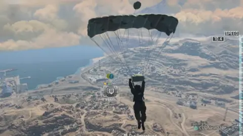 'We need to take bigger risks' Activision A soldier parachutes in the game Call of Duty Warzone