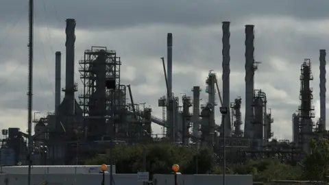 Calls for inquiry as hundreds of jobs at risk at Lindsey Oil Refinery Getty Images The Prax Lindsey Oil Refinery. A cluster of metal structures rising to the grey sky.