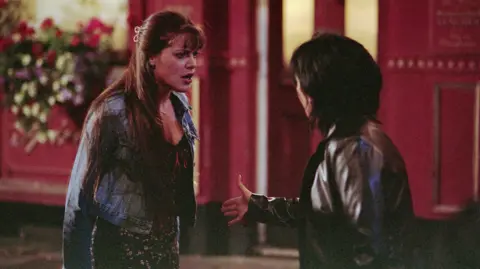 Michelle Ryan returns as Zoe Slater after 20 year gap A screenshot of the 2001 episode where Zoe learns Kat is her mother