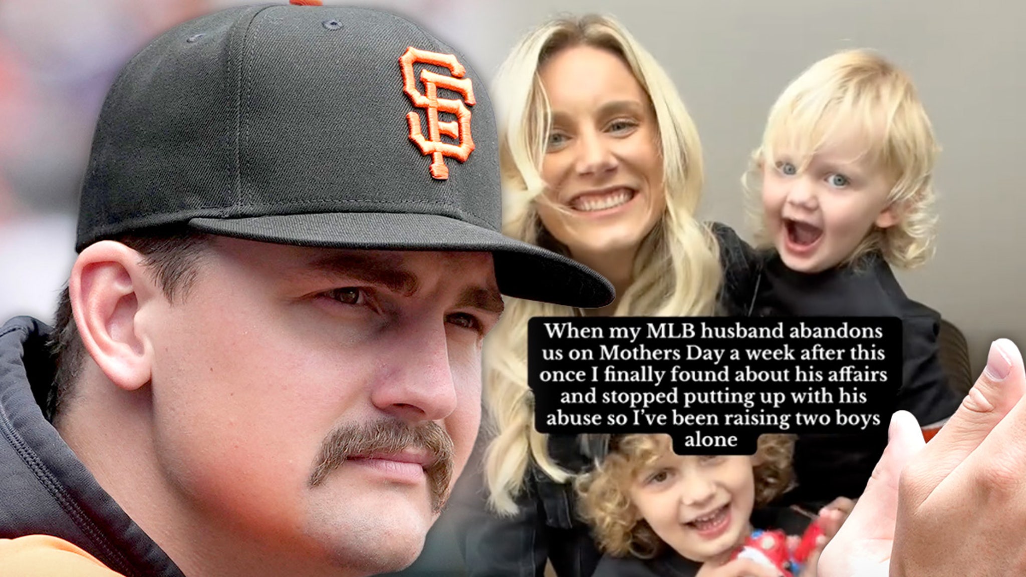 Giants Pitcher Sean Hjelle Accused of Abuse, Abandoning Family By Wife