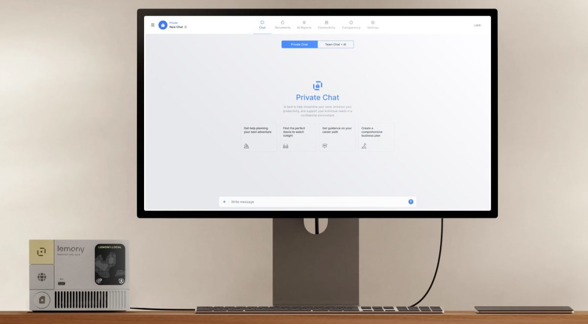 6836f7bca3cf07fdda5612c3 app preview e1749646253806 Uptime Industries wants to boost localized AI usage with an 'AI-in-a-box' called Lemony AI