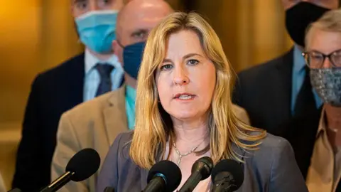 Man suspected of shooting Minnesota lawmakers arrested after huge manhunt Getty Images File image of Melissa Hortman