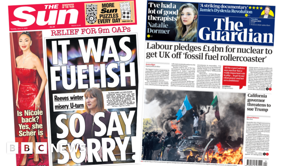 6949f3b0 4580 11f0 b6e6 4ddb91039da1 The Papers: 'It was fuelish' and '£14bn for nuclear'