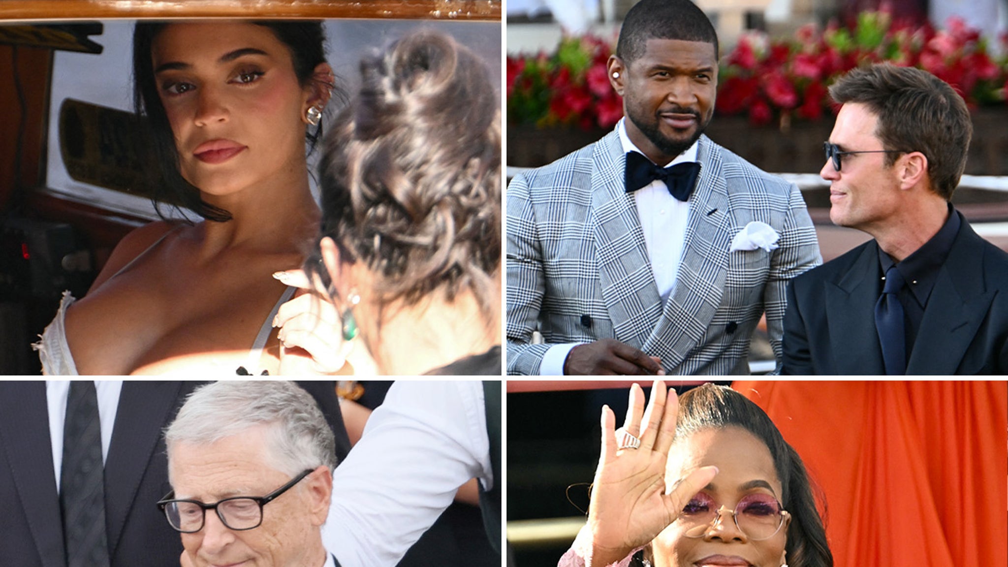 Kylie Jenner, Oprah, Usher, More A-Listers En Route to Bezos-Sanchez Wedding