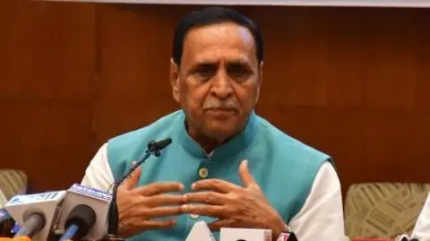 Who are the victims of the Air India plane crash? Hindustan Times via Getty Images Vijay Rupani seen in a photograph speaking at what appears to be a news conference