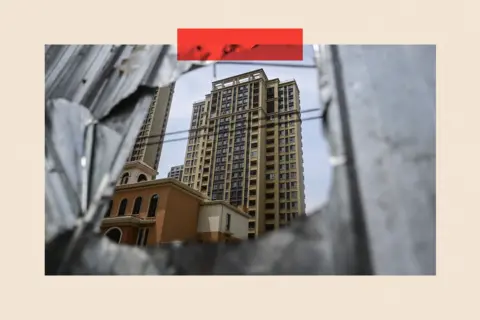 Xi's real test is not Trump's trade war Getty Images A view of a complex of unfinished apartment buildings in Xinzheng City in Zhengzhou