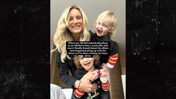 Giants Pitcher Sean Hjelle Accused of Abuse, Abandoning Family By Wife 062125_caroline_hjelle_kal