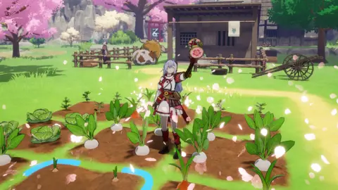 Stores open at midnight as fans rush to buy Nintendo Switch 2 Marvelous An anime character stands in a farm. Surrounding them are crops of turnips. Behind is an old Japanese-style building, a sleeping cow and a person. There are trees and cherry blossoms. It is all animated in a Japanese style with bright vibrant colours.
