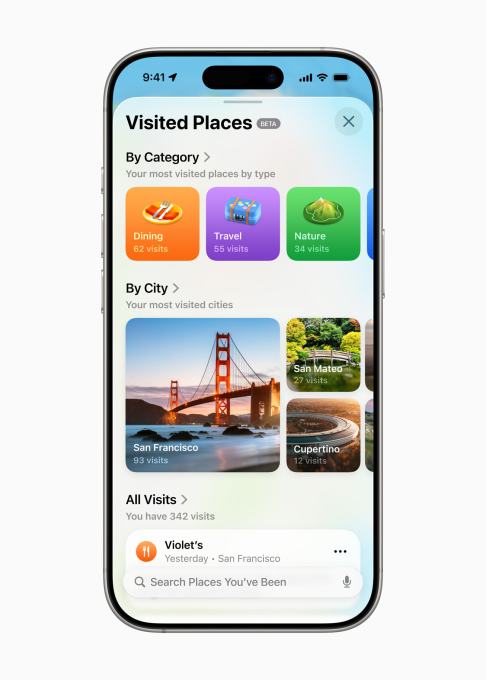 All of the new features coming to Apple's iOS apps Apple WWDC25 iOS 26 Maps Visited All of the new features coming to Apple's iOS apps