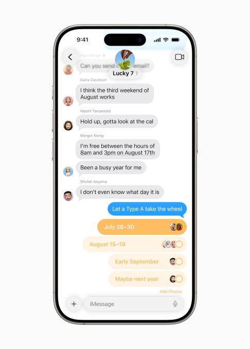 All of the new features coming to Apple's iOS apps Apple WWDC25 iOS 26 Polls in Messages All of the new features coming to Apple's iOS apps