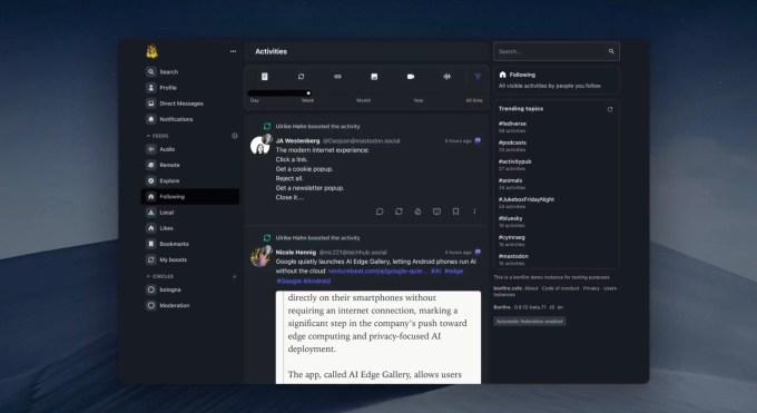 Bonfire's new software lets users build their own social communities, free from platform control Bonfire social 2025 06 05 at 1.56.35PM Bonfire's new software lets users build their own social communities, free from platform control