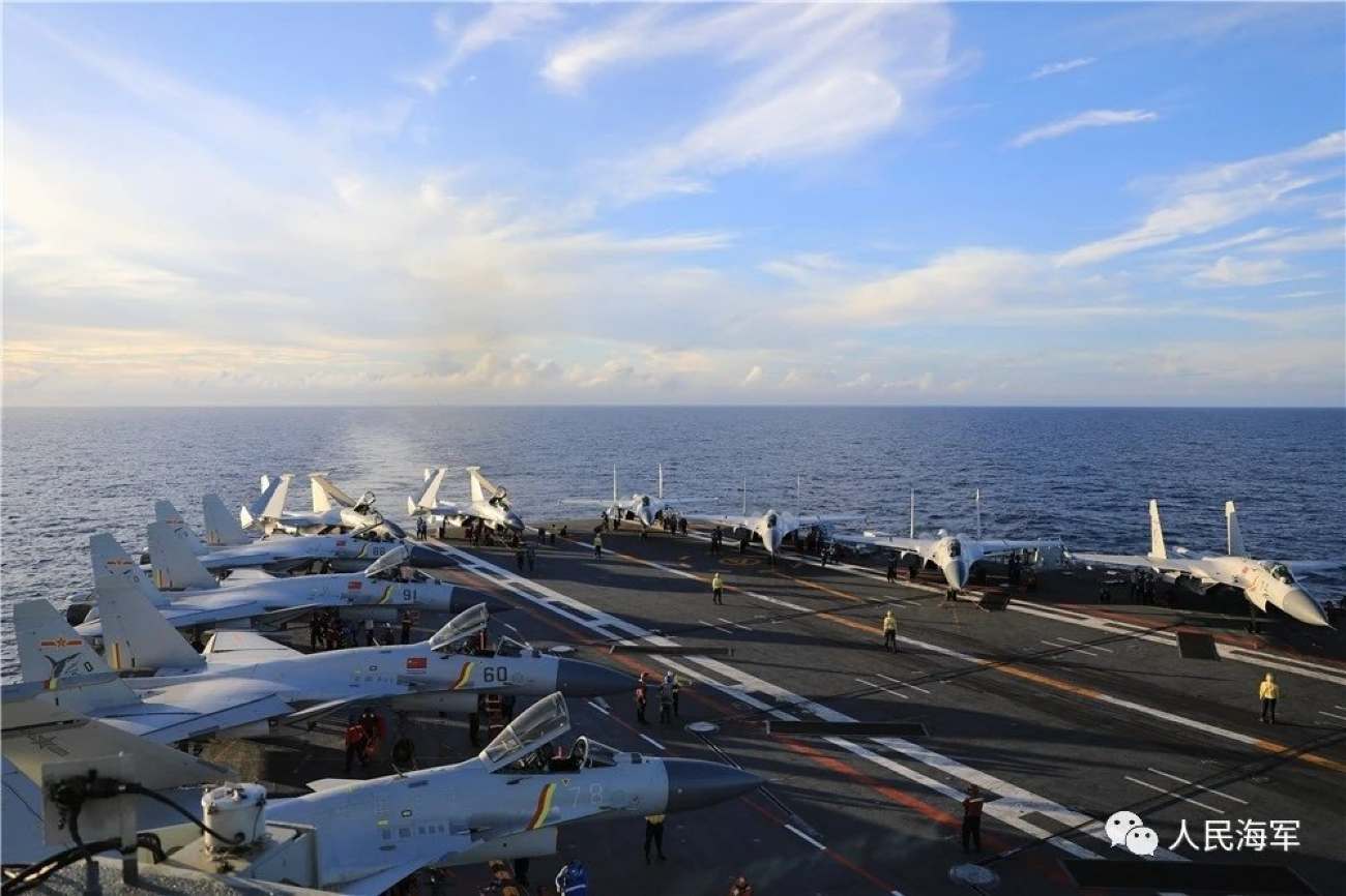 J 15s Onboard Shandong 1 China's Shandong & Liaoning Aircraft Carriers, For The Very 1st Time, Flex-Muscles In The Pacific, Japan Says