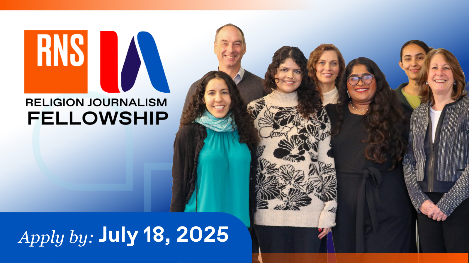 Promo graphics RNSIA Rel. Journalism Fellowship 1600x900 1 Applications open for 2025-26 RNS/Interfaith America Religion Journalism Fellowship