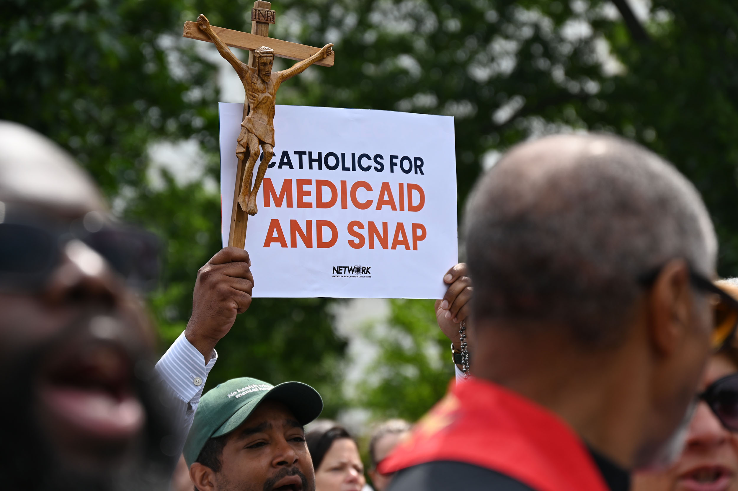 RNS BBB Protest6 Catholic bishops quietly criticize Trump budget
