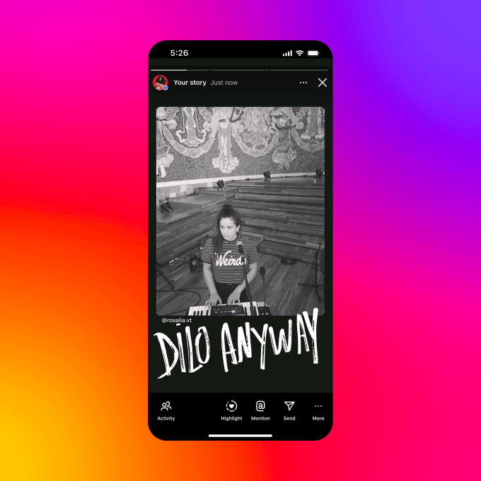 Instagram now lets you share Spotify songs with sound to Stories RosaliaFont 1 1 gradient Instagram now lets you share Spotify songs with sound to Stories