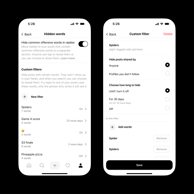 Threads now lets you manage Hidden Words separately from Instagram, set time limits Threads Hidden Words Updates Threads now lets you manage Hidden Words separately from Instagram, set time limits