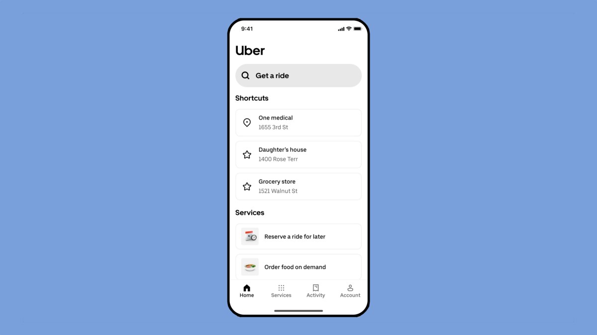 Uber senior feat 2 Uber adds a new type of account with a simpler UI for the elderly