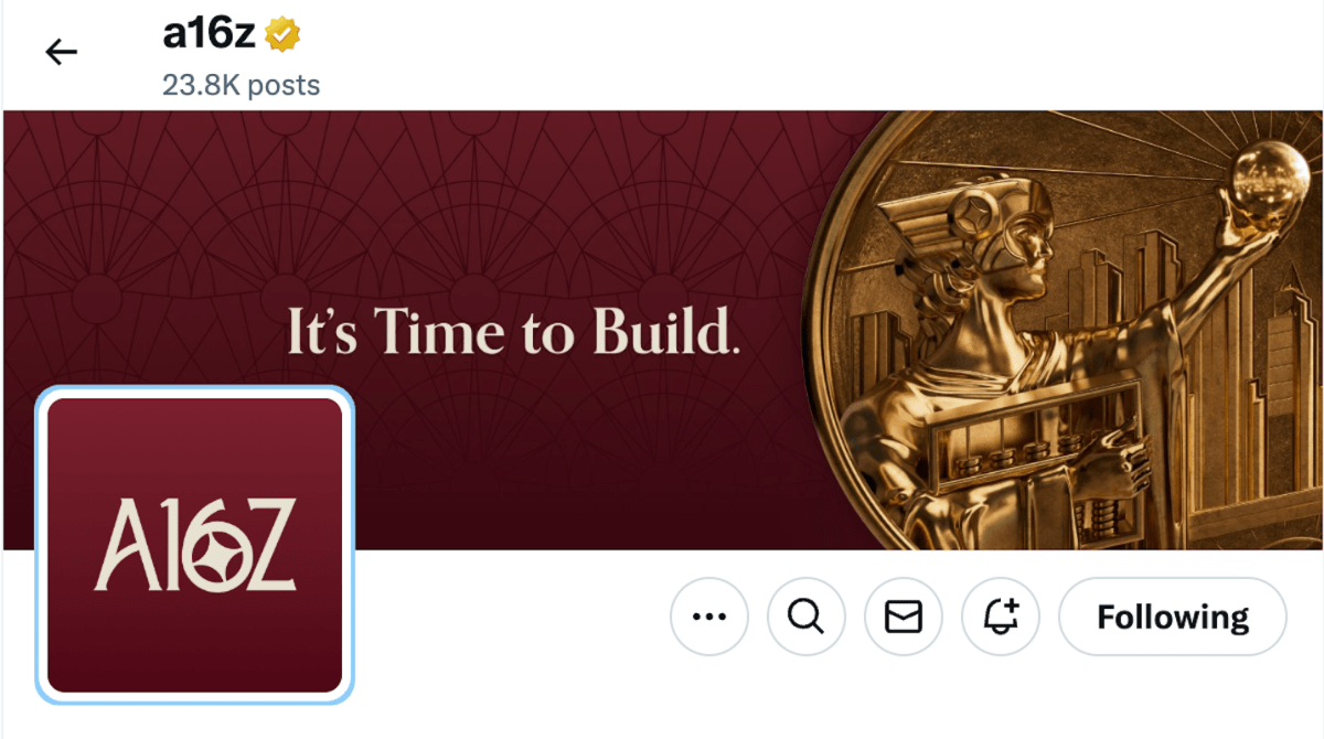 a16z logo x twitter No, Andreessen Horowitz didn't post that crypto scam tweet