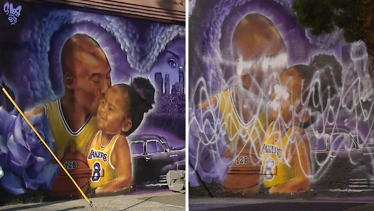 Kobe Bryant Mural Vandalized Again In Downtown Los Angeles 060425_kobe_mural_kal