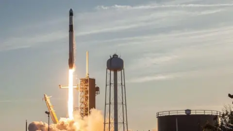 Trump-Musk row fuels 'biggest crisis ever' at Nasa Getty Images A rocket launches from Earth