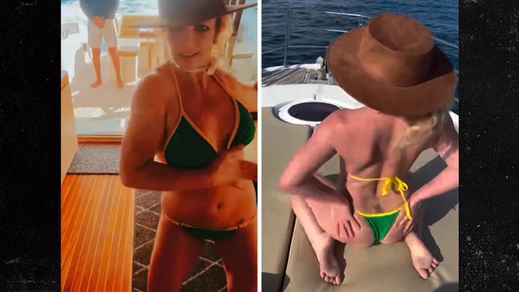 Britney Spears Sizzles in a Tiny Bikini While Dancing on a Boat, on Video 061625_britney_spears_kal
