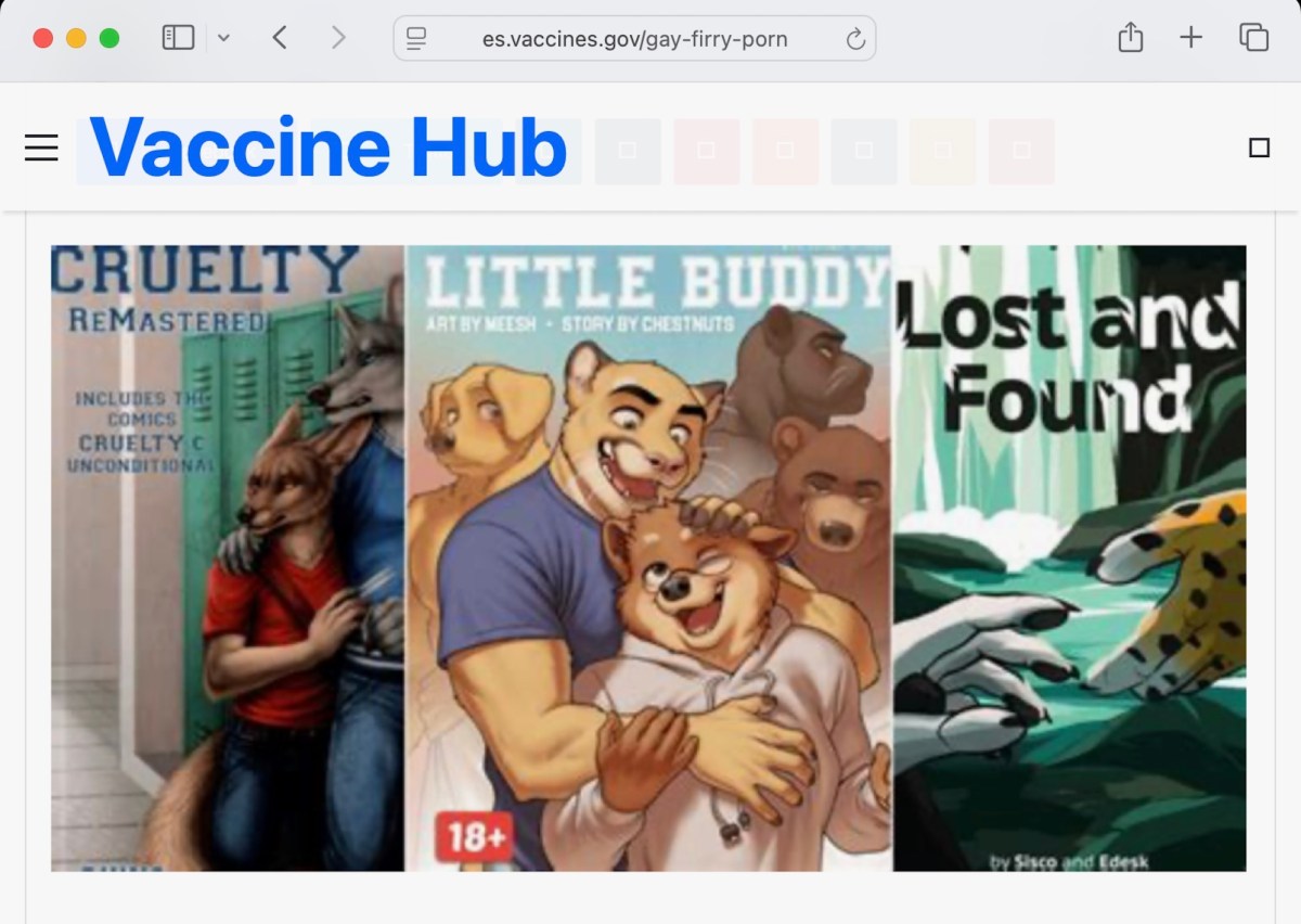cms website hijacked llm US government's vaccine website defaced with AI-generated content