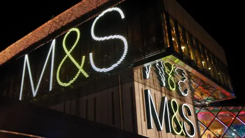 M&S hackers sent abuse and ransom demand directly to CEO Getty Images An M&S storefront at night