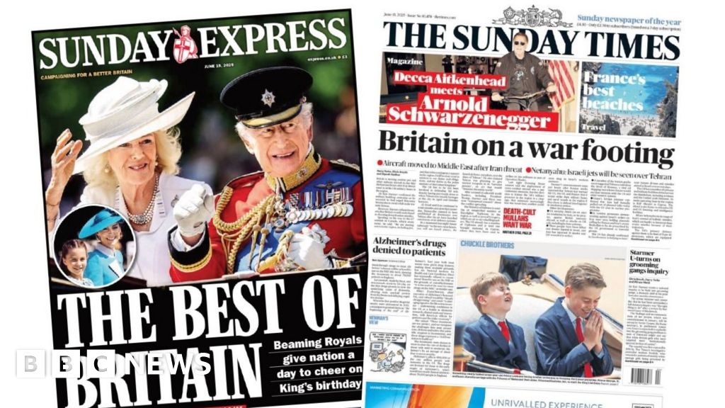 d7344590 496f 11f0 9471 e380f647874e The Papers: 'Best of Britain' and the country on a 'war footing'