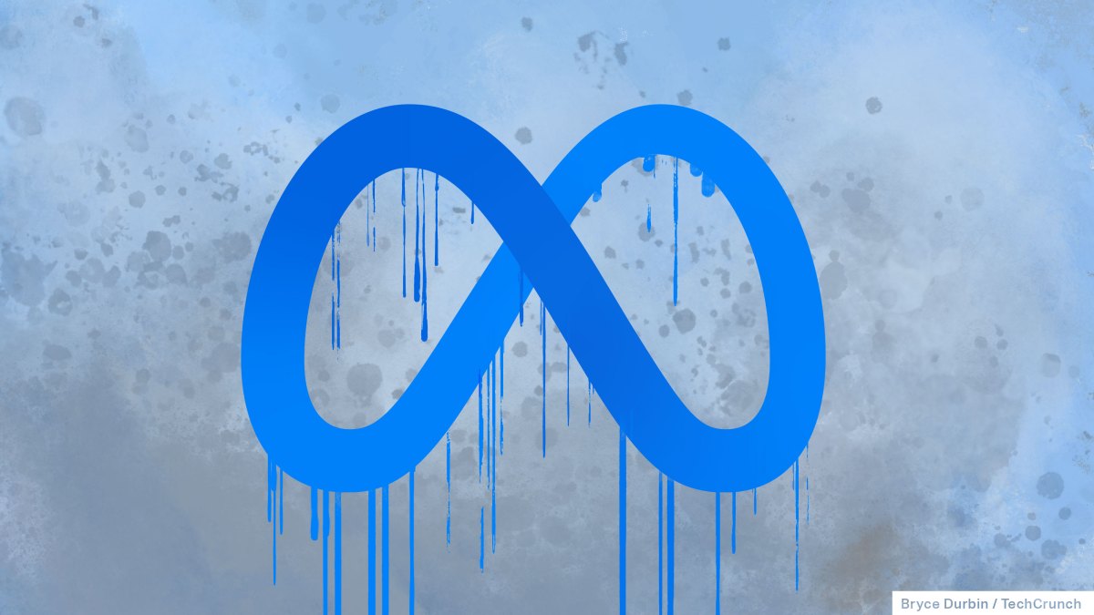 dripping meta logo The Meta AI app is a privacy disaster