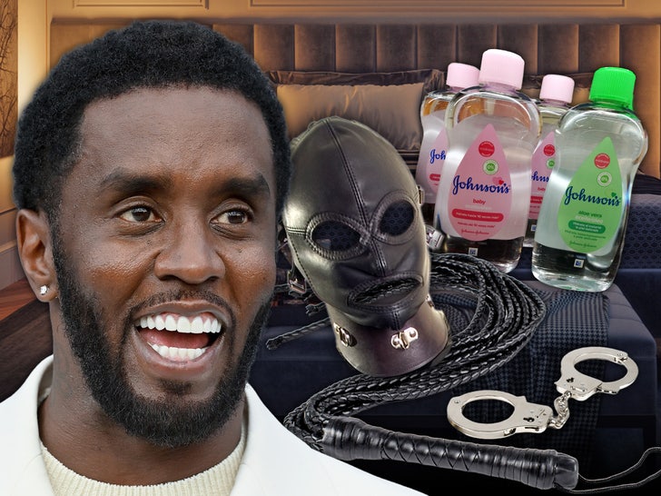 p diddy bondage baby oil mask sex main getty