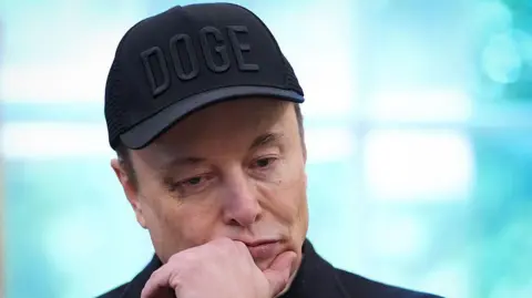 Will Musk's explosive row with Trump help or harm his businesses? Getty Images A pensive looking Musk