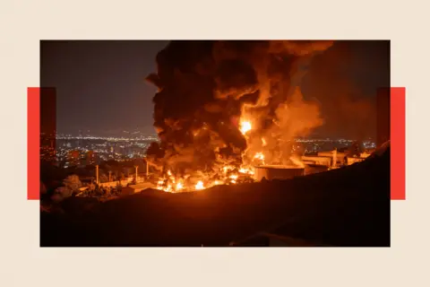 When the Supreme Leader emerges, he'll be leading a changed Iran Getty Images Fire and smoke rise into the sky after an Israeli attack on the Shahran oil depot on 15 June 2025 in Tehran, Iran.