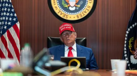 With Iran-Israel ceasefire, Trump's high-risk strikes may pay off The White House via Getty Images In this handout provided by the White House, U.S. President Donald Trump and Secretary of State Marco Rubio (R) sit in the Situation Room as they monitor the mission that took out three Iranian nuclear enrichment sites, at the White House on June 21, 2025 in Washington, DC.
