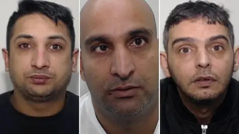Rochdale gang guilty of raping and abusing girls for five years GMP Mugshots of Nisar Hussain, Roheez Khan and Naheem Akram