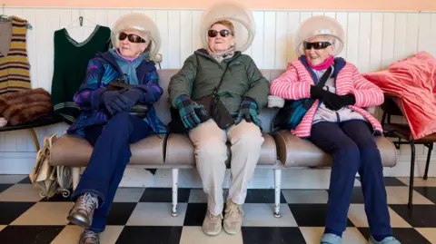 Open-air attraction in County Durham wins Museum of the Year David Levene Women wait in a re-created hairdresser