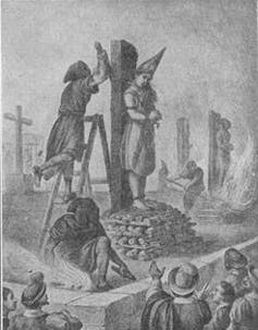 Jews were barred from Spain’s New World colonies − but that didn’t stop Jewish and converso writers from describing the Americas A black and white illustration of a woman about to be burned at the stake.