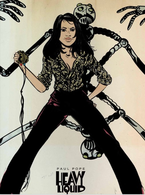 Cartoonist Paul Pope is more worried about killer robots than AI plagiarism Heavy Liquid