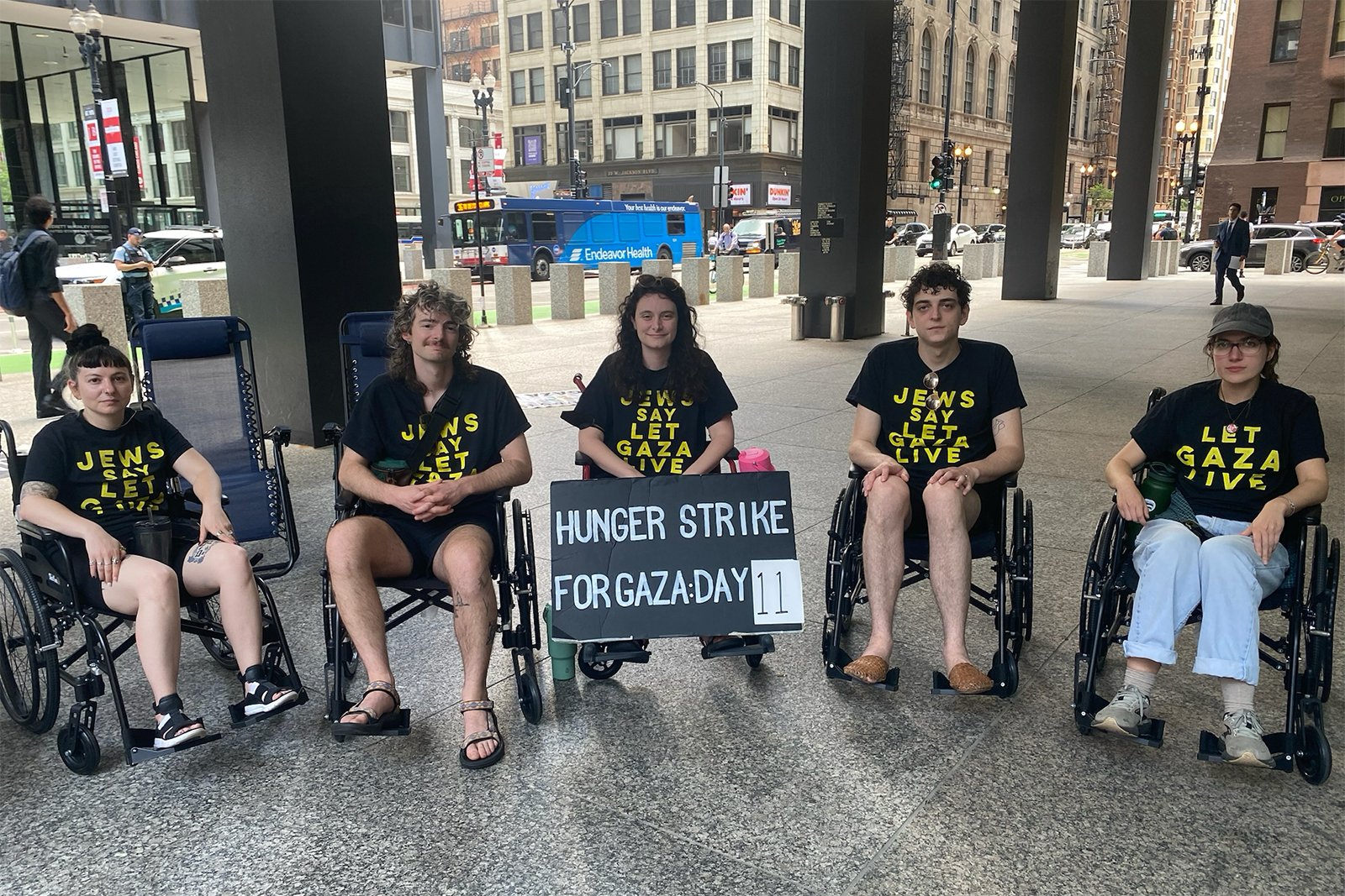 webRNS JVP Hunger Strike1 JVP Chicago members attempt indefinite fast to draw attention to Gaza starvation crisis