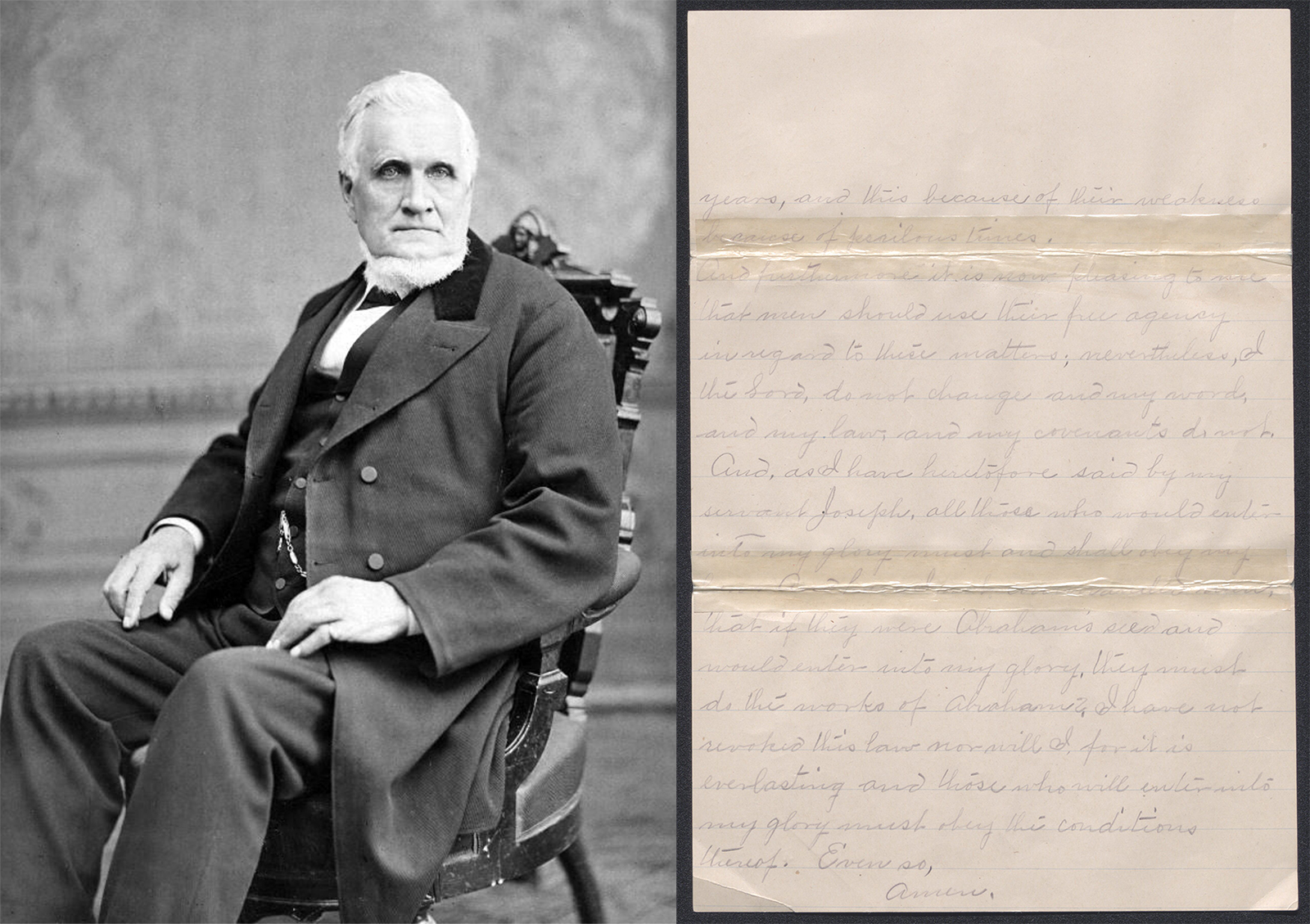 webRNS John Taylor3 The LDS historical department just published an 1886 polygamy revelation