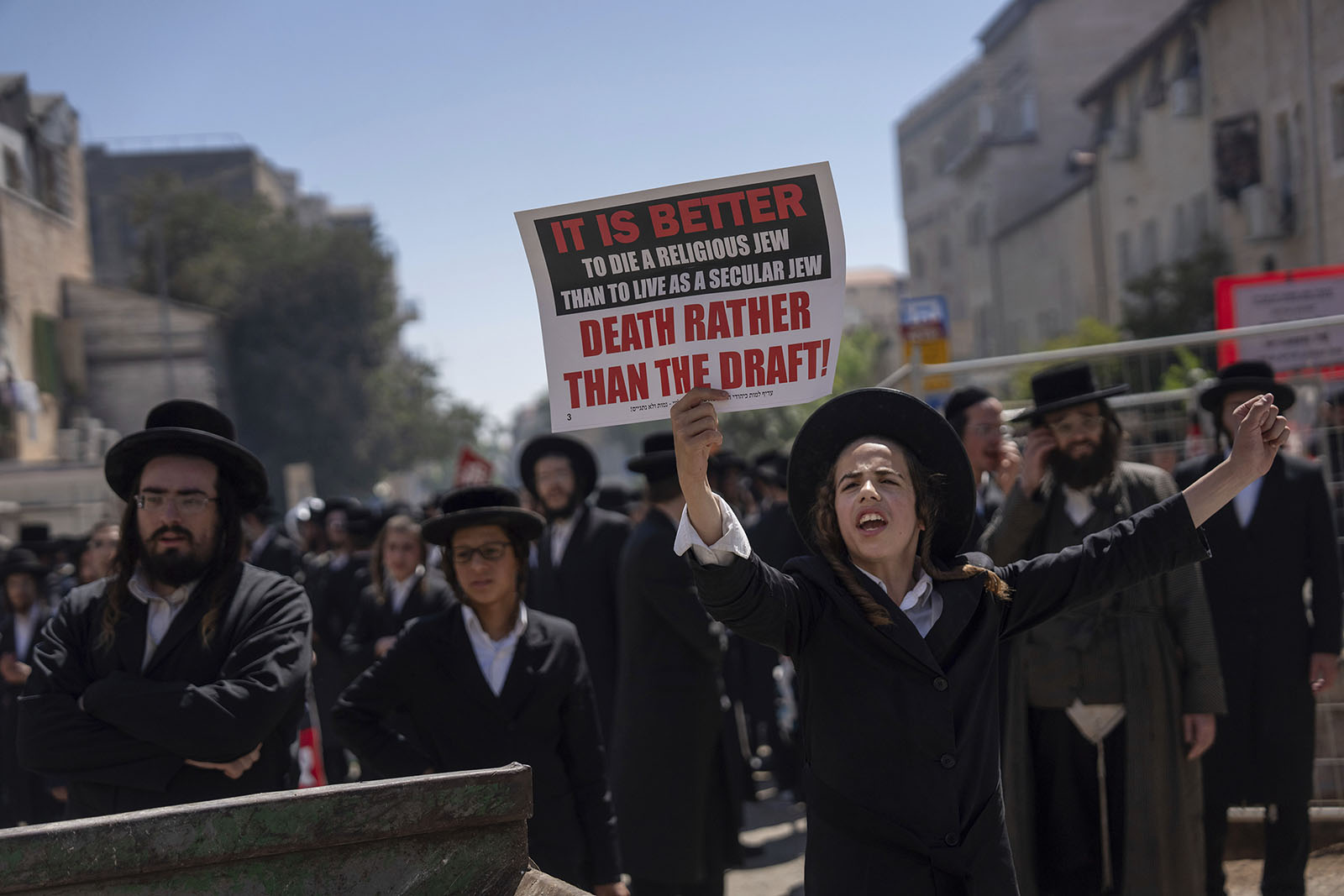 webRNS Photos Week03 082324 Ultra-Orthodox threaten to topple Netanyahu over yeshiva student conscriptions