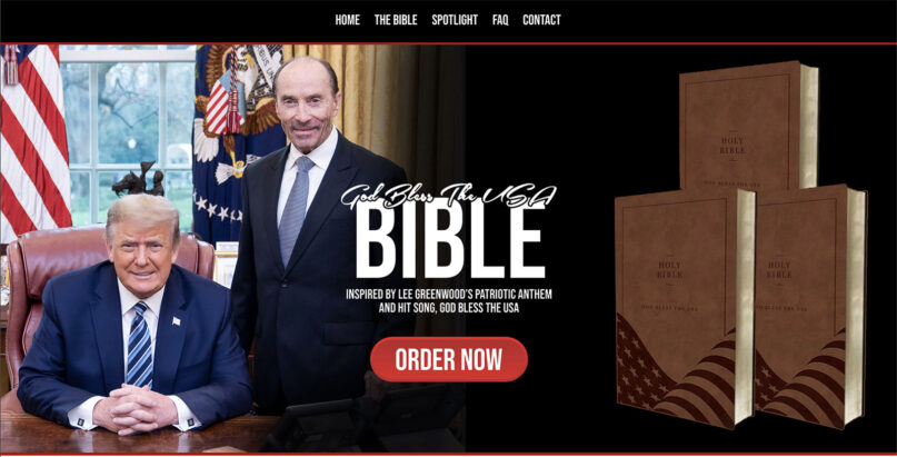 Patriotic Bible blesses Trump with $1.3 million in royalties webRNS Trump Bible2 Patriotic Bible blesses Trump with $1.3 million in royalties