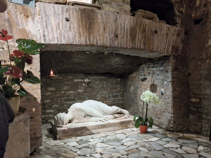 Vatican officials turn out for restored papal tomb of once-exiled St. Eusebius webRNS Vatican Archaeology4 Vatican officials turn out for restored papal tomb of once-exiled St. Eusebius