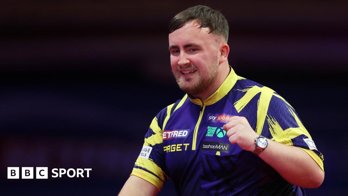 09f0e6b0 6b25 11f0 89ea 4d6f9851f623 Luke Littler wins World Matchplay Darts final against James Wade to complete Triple Crown