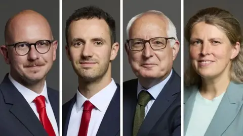 Labour suspension doesn't mean I'm silenced, MP says UK Parliament The parliamentary headshots of the four MPs, lined up in a row with thin white bars separating each image. Brian Leishman is a bald man wearing round brown glasses, a red tie, white shirt and a black jacket. Chris Hinchliff is a young man with short brown hair, short facial hair, and a red tie, white shirt and a black jacket. Neil Duncan-Jordan is an elderly man with balding white hair, black glasses, and a green tie with a blue jacket. Rachael Maskell is a woman with long blonde hair, wearing a green jacket and light green t-shirt.