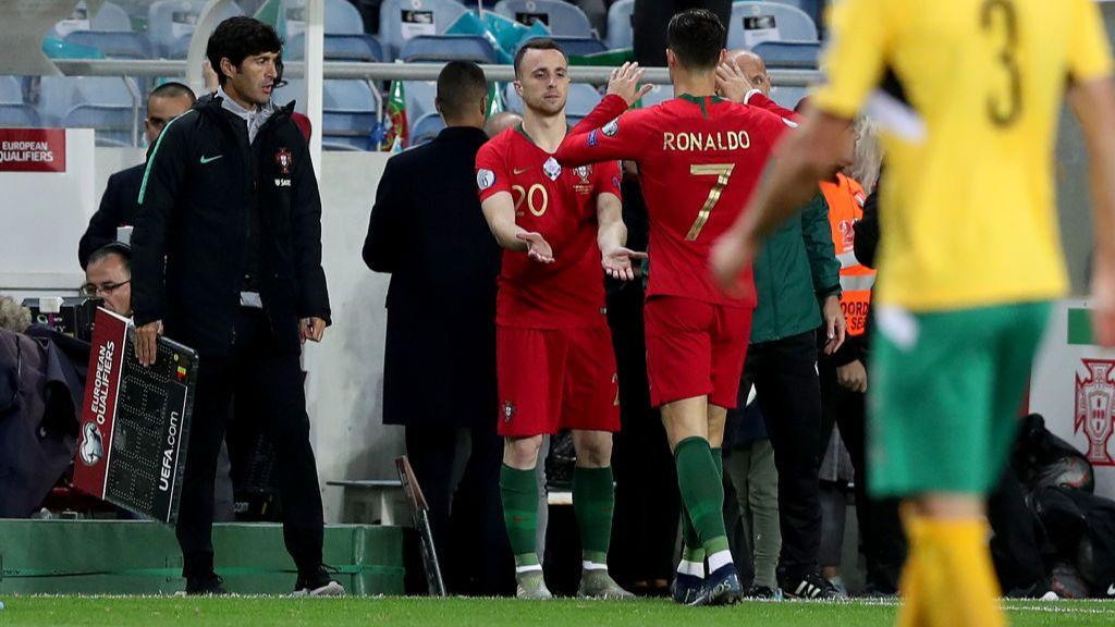 Diogo Jota death: Liverpool striker's best moments in pictures Diogo Jota replaces Cristiano Ronaldo for Portugal in November 2019