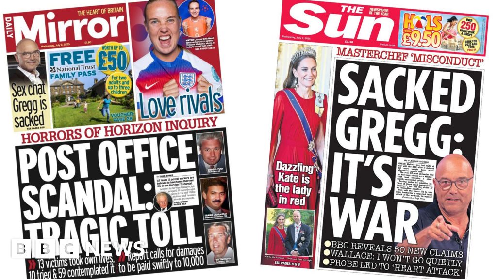 2c3be560 5c4f 11f0 b5c5 012c5796682d Horizon scandal's 'tragic toll' and 'sacked Gregg'