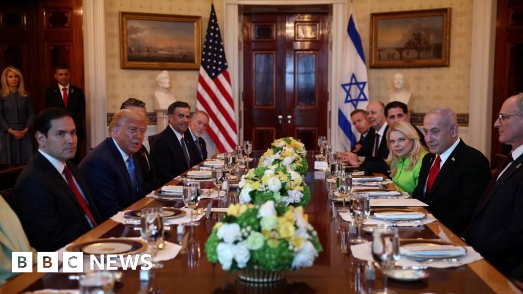 2e18d840 5b8a 11f0 b5c5 012c5796682d Trump upbeat on Gaza ceasefire talks as he hosts Netanyahu