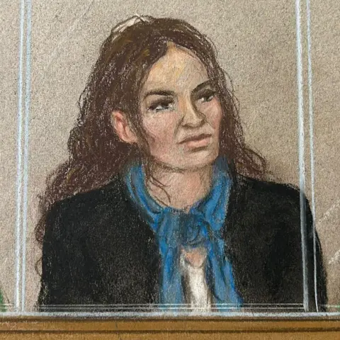 I've never seen a case like Constance Marten and Mark Gordon's Julia Quenzler Constance Marten, a woman with long dark-brown hair who is wearing a black jacket with a blue scarf and white top, sitting behind glass in a court dock