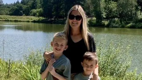Latin makeup labels put allergy sufferers at risk, say campaigners Rachel Williams Rachel Williams, who has long blonde hair, stands with her arms around her two sons, who have fair hair. They are standing in front of a river in the sunshine with trees in the background